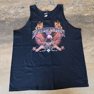 Harley-Davidson Big Eagle Print Tank Top Size XL